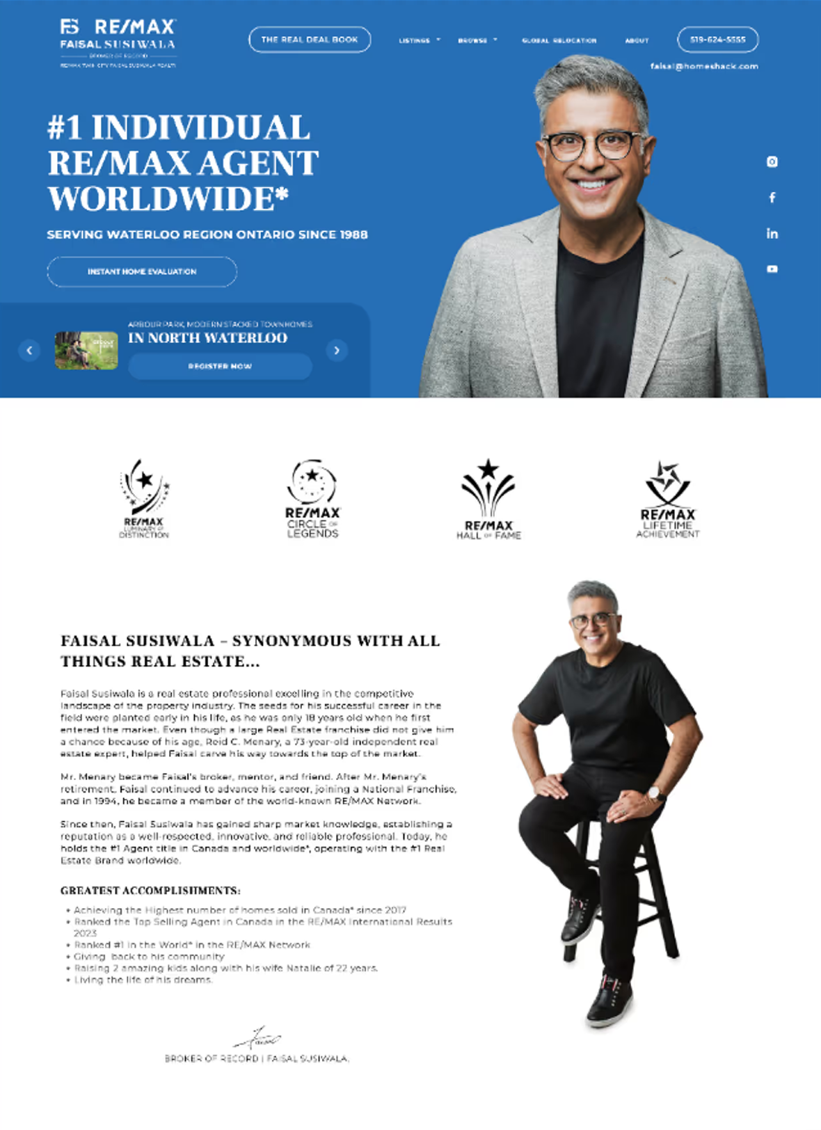 Branding,Website & Social Graphics for Faisal Susiwala
