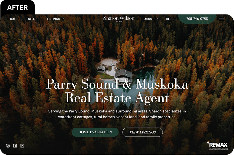 Website design for realtors - Zinda Agency