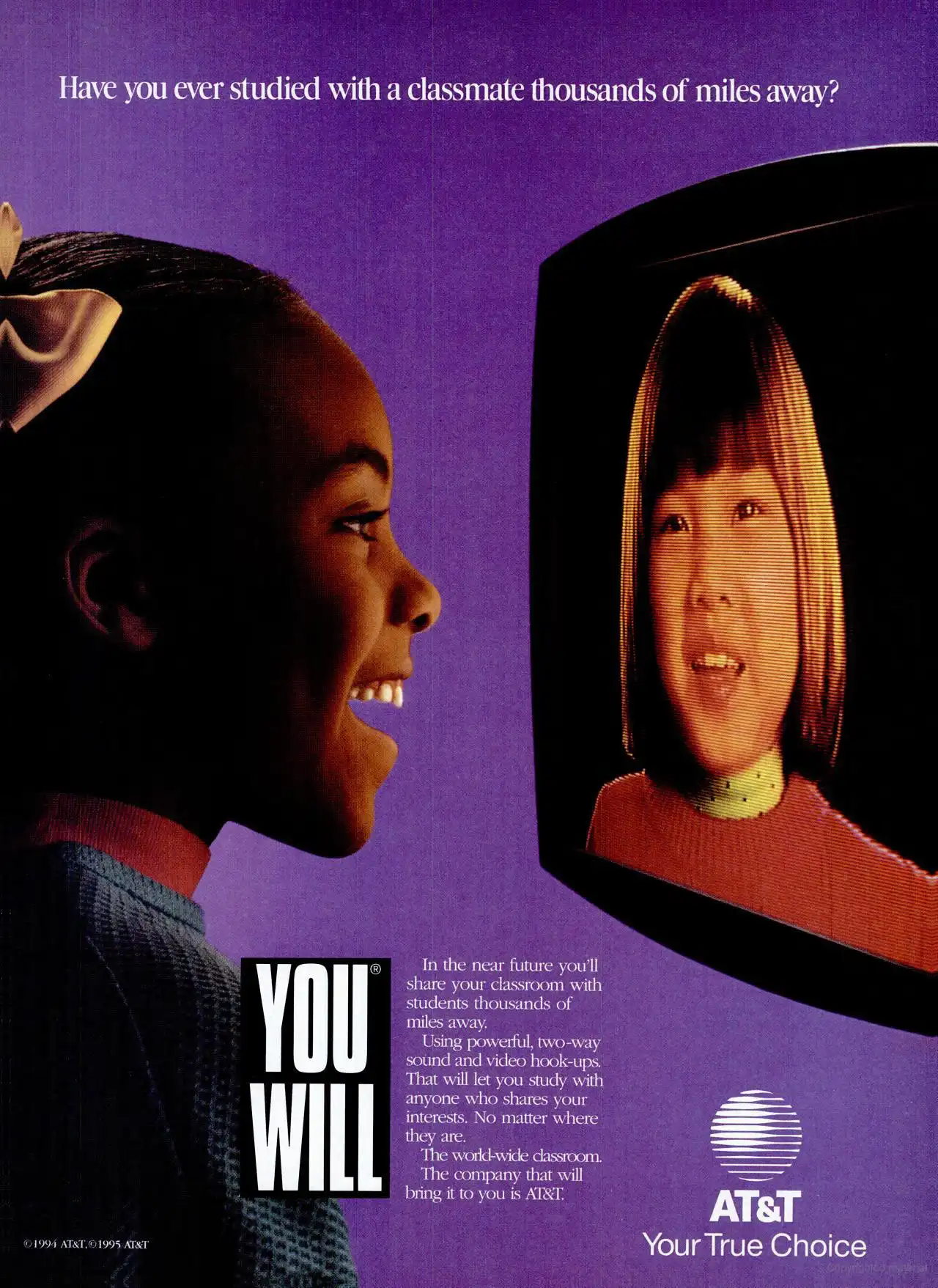 thumbnail of 1995 print ad for AT&T