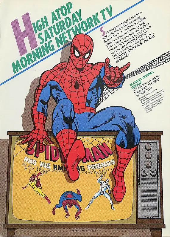 thumbnail of 1981 print ad for Marvel Comics