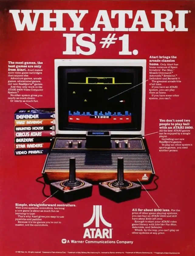 thumbnail of 1980 print ad for Atari