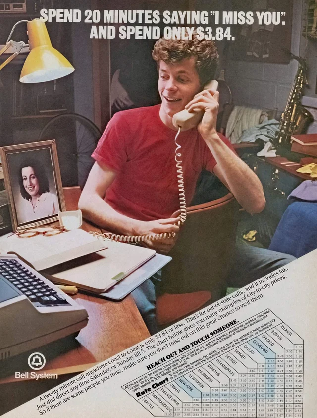 thumbnail of 1982 print ad for Bell System