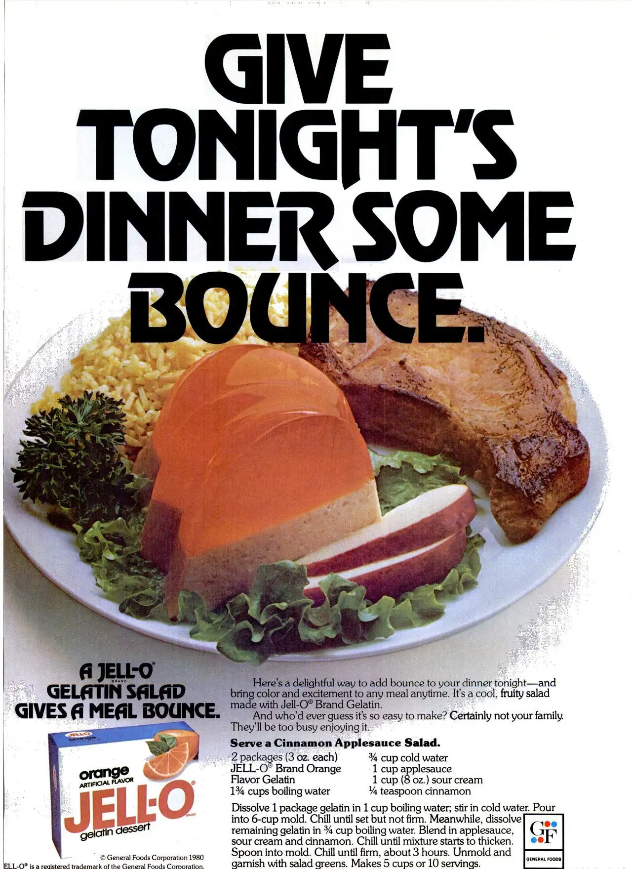 thumbnail of 1980 print ad for Jello