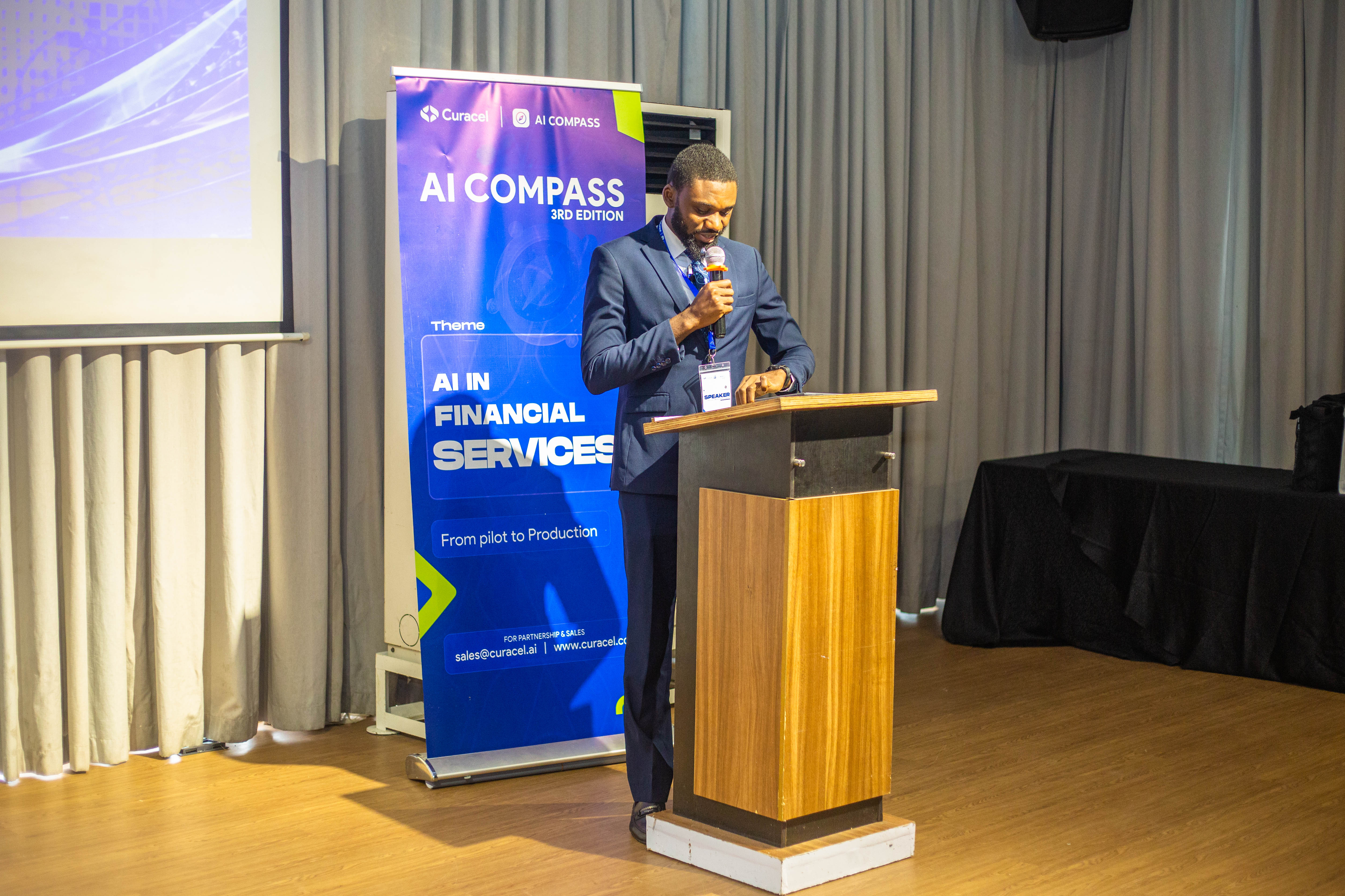 The keynote opened the formal programme with AI policy and the future of digital financial services.