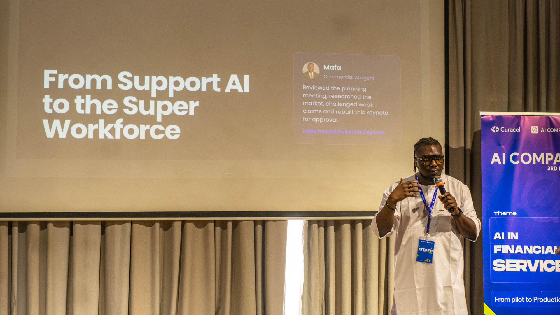 Abdul-Jabbar Momoh presents the Super Workforce at AI Compass Lagos 2026