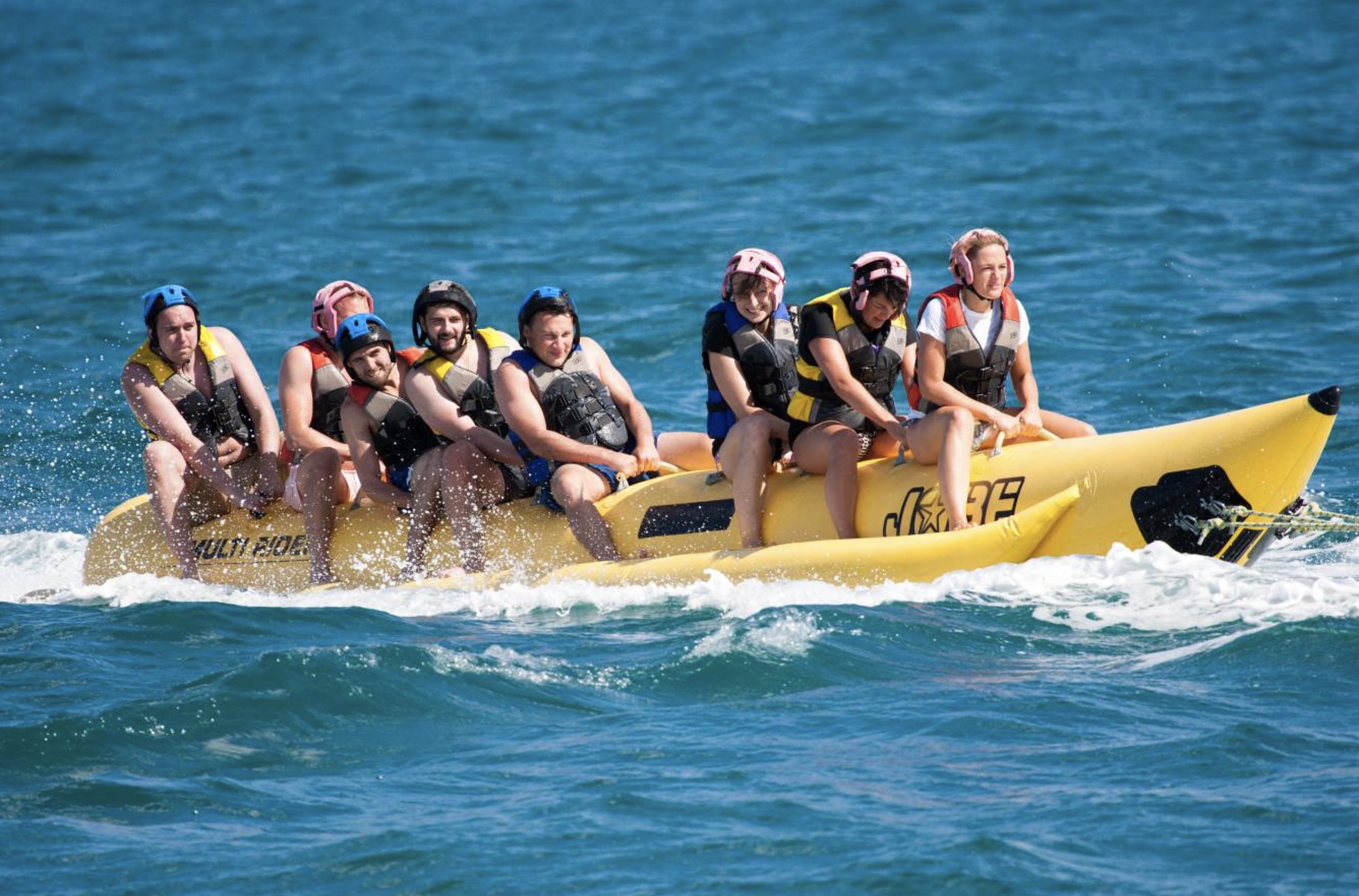 Inflatable ride at a team event in Marbella
