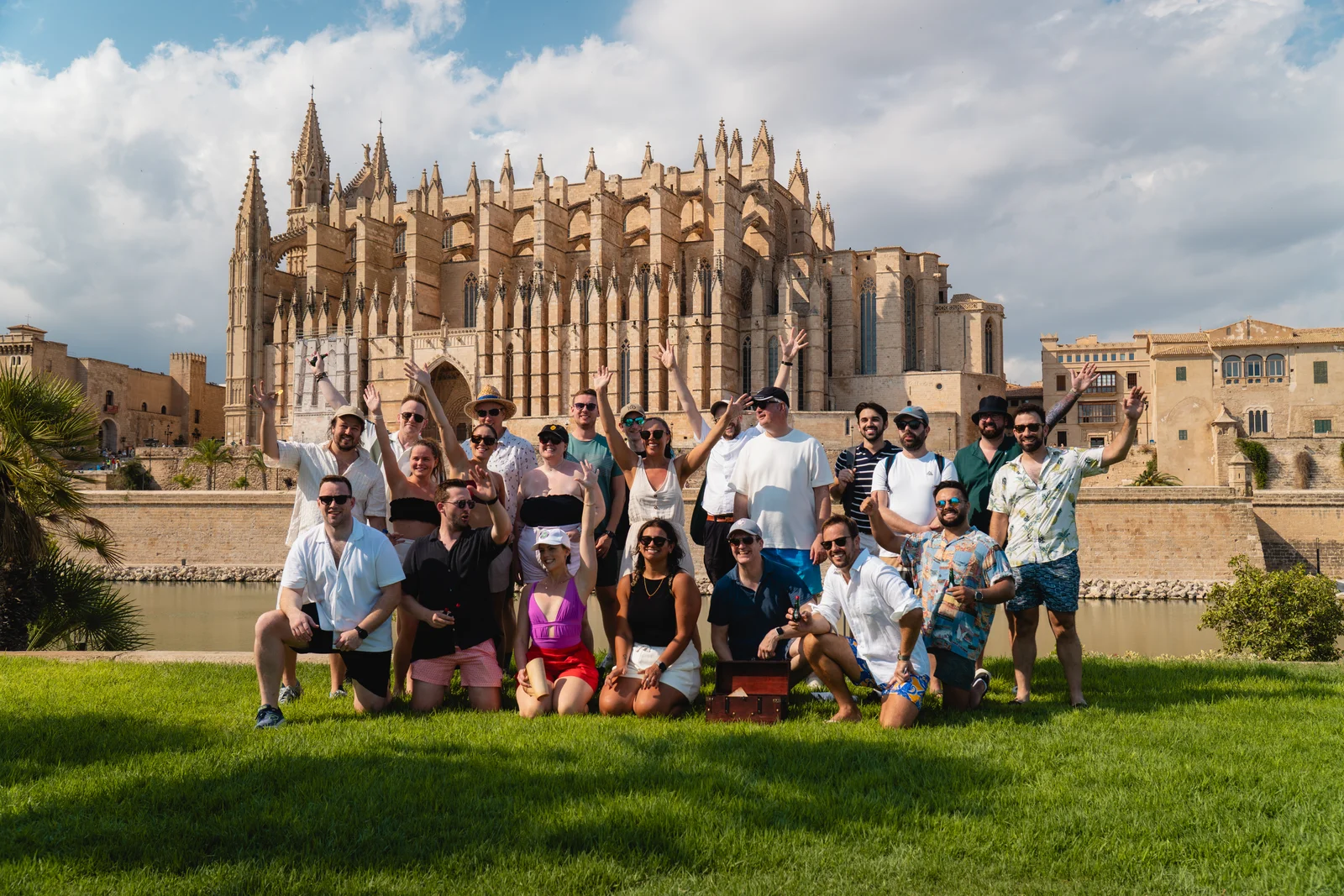 Corporate Team after a Treasure Hunt in Palma de Mallorca