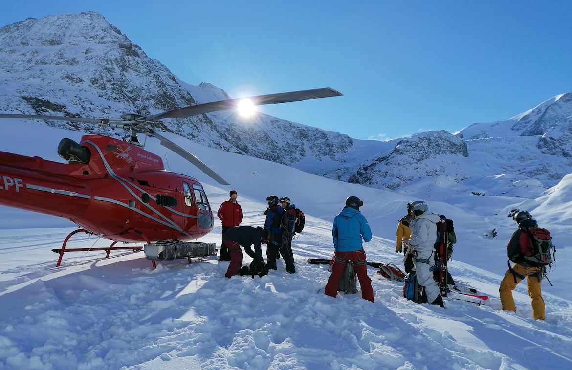 Heliskiing in Switzerland with Grow Retreats for incentives
