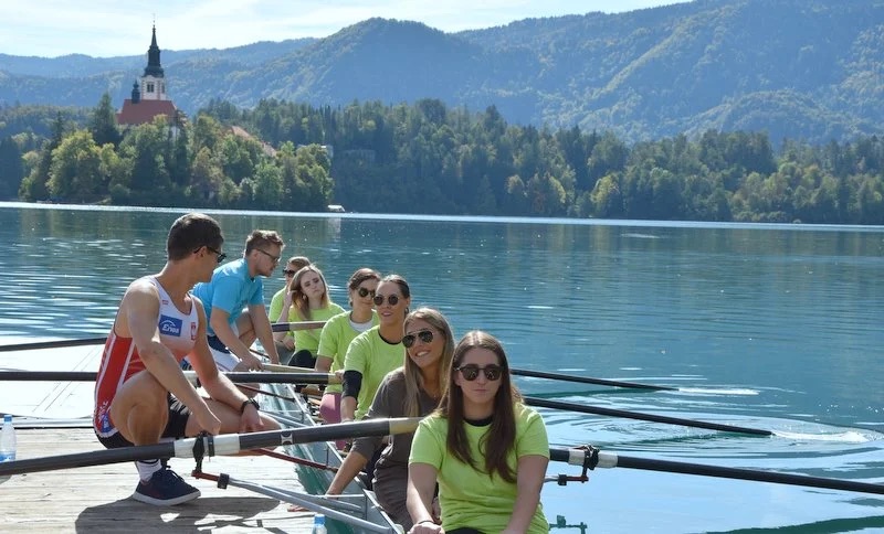 Rowing team-building in Croatia 