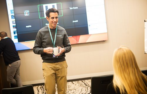 group strategic session at Vilnius corporate retreat