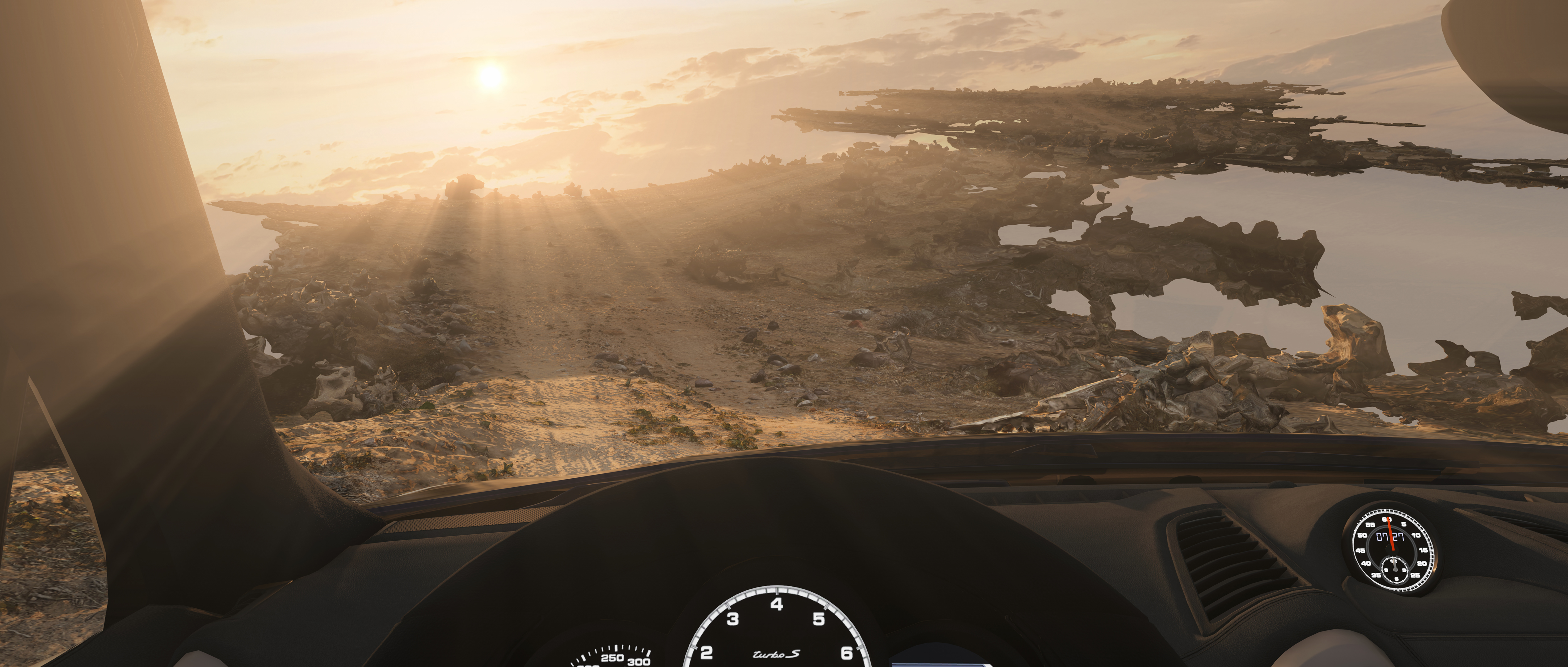 A test capture of an off-road trail that was created with an iPhone and rendered in Assetto Corsa