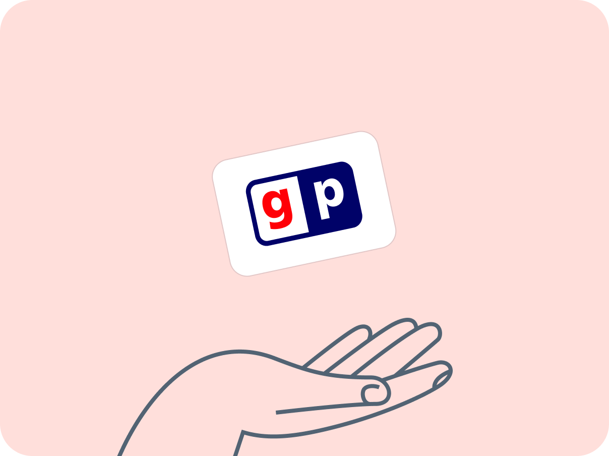 Illustration of a hand holding a credit card icon with surrounding floating cards displaying mastercard, visa, and amex logos, on a light blue background icon for buy proxy with credit card.