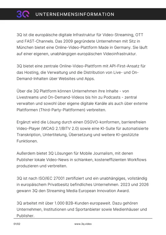 Vorschau 3Q Informationstext lang