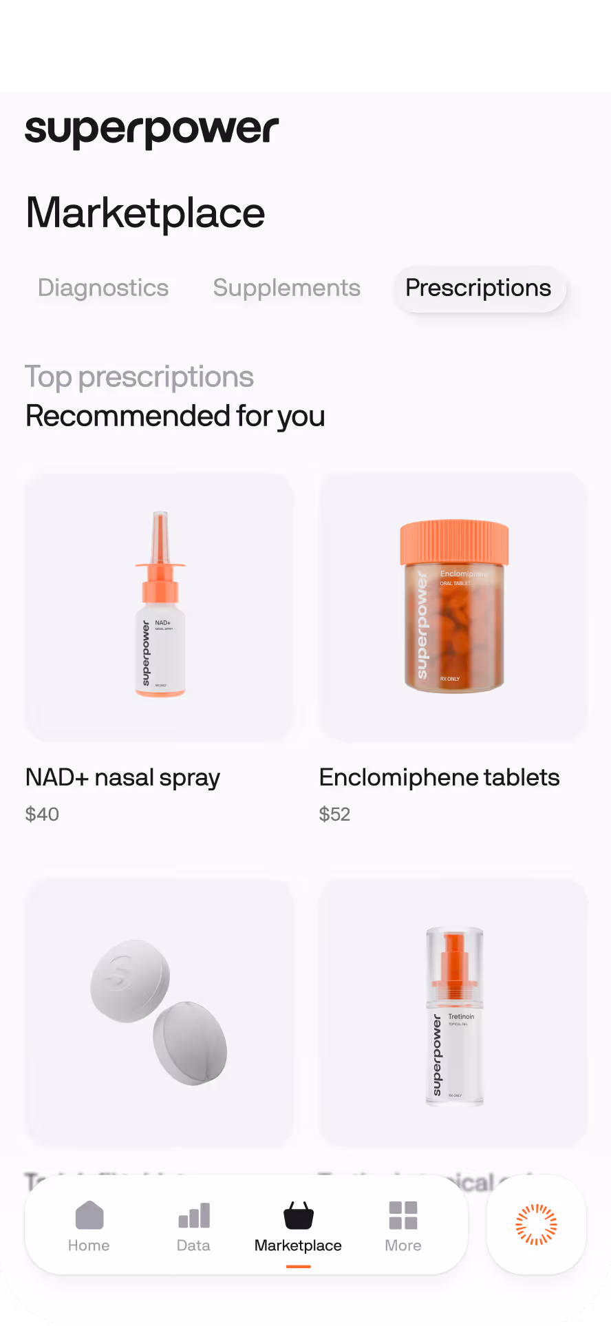 Prescriptions UI