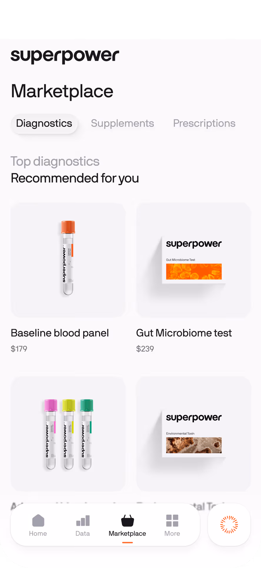 Diagnostics UI