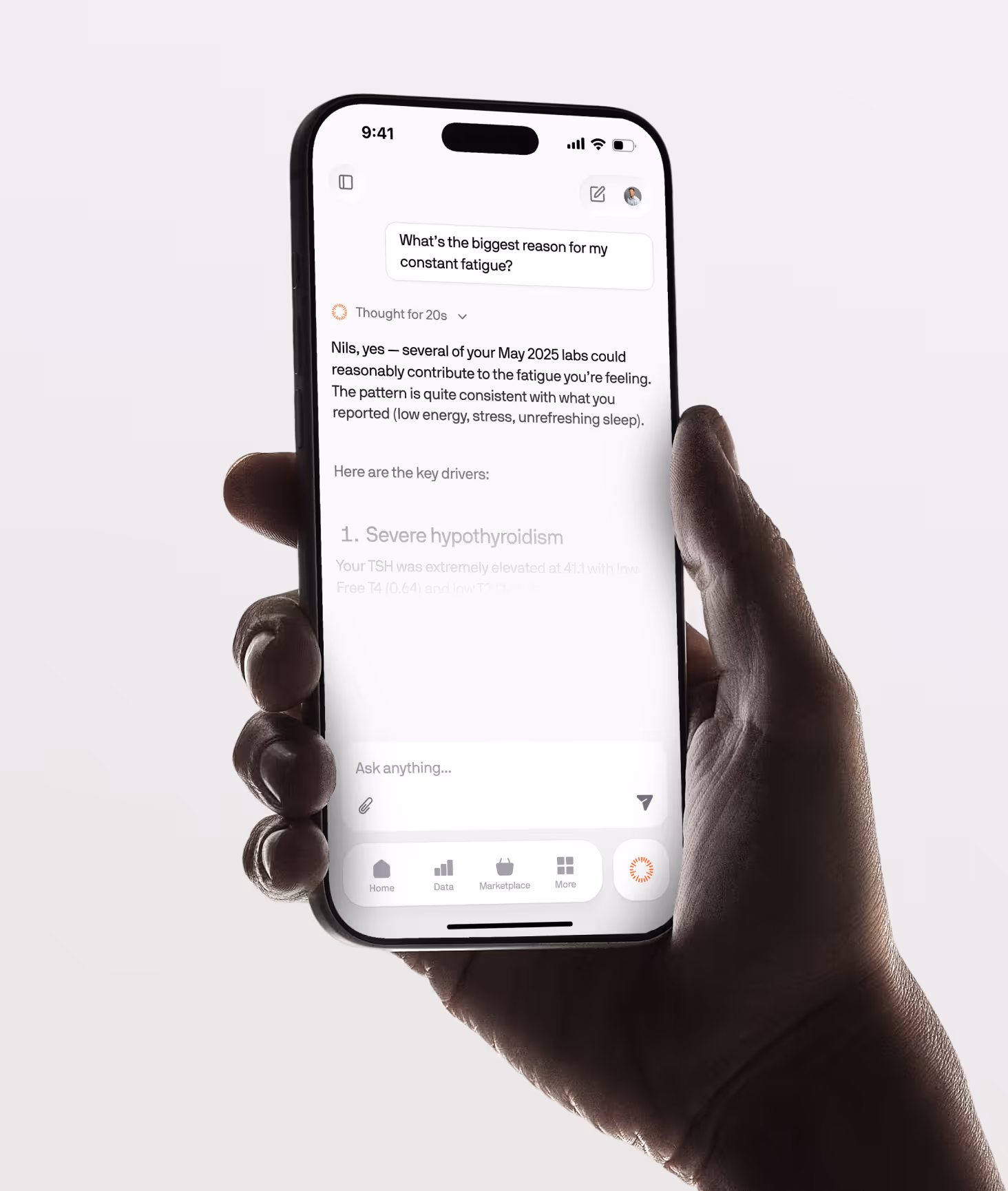 AI concierge screen