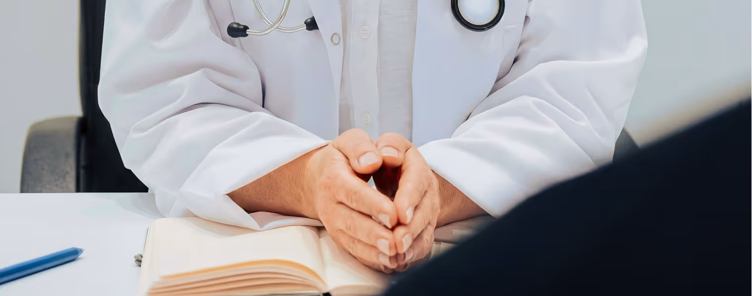 Medical professional preparing blood draw