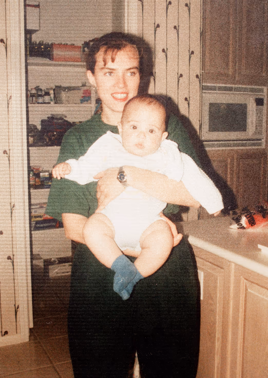 Portrait of mother and son for prom night