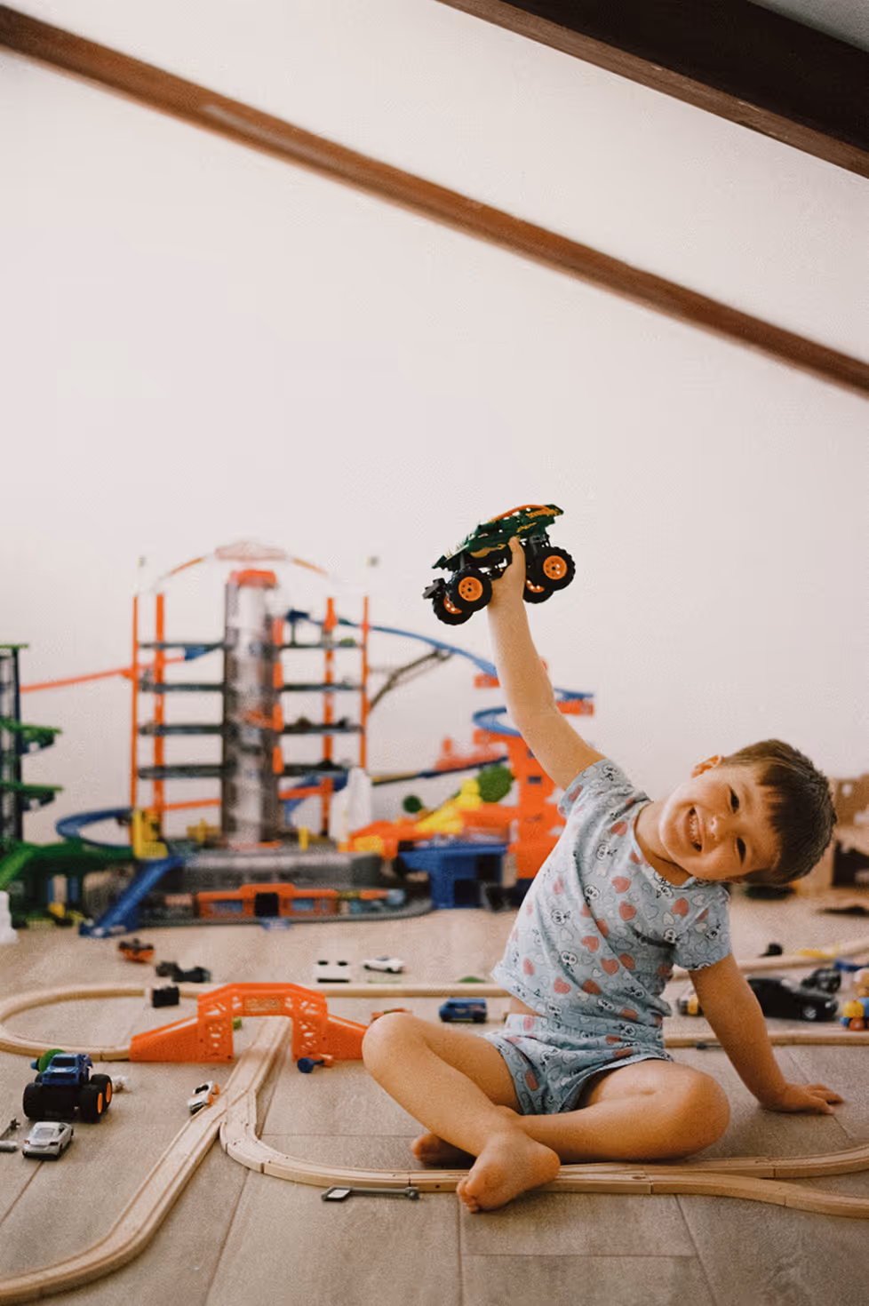 Mother hugging baby girl in the park