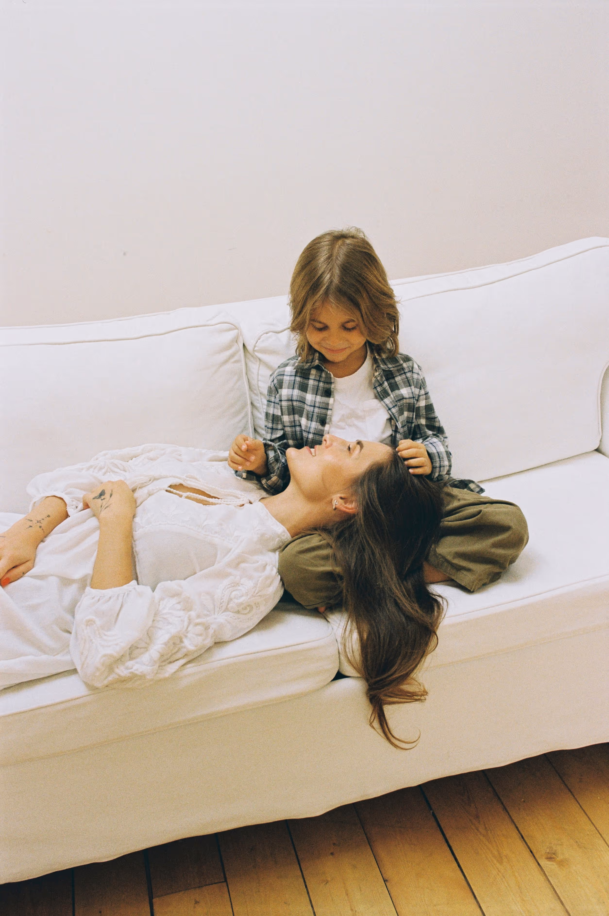 Mother and child, 1980s photo