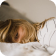 Person resting in bed