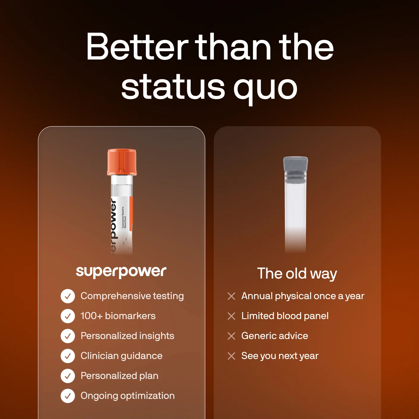 Superpower compared with the old way