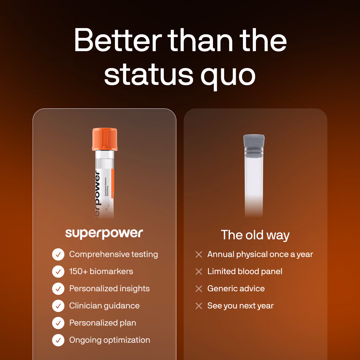 Superpower compared with the old way