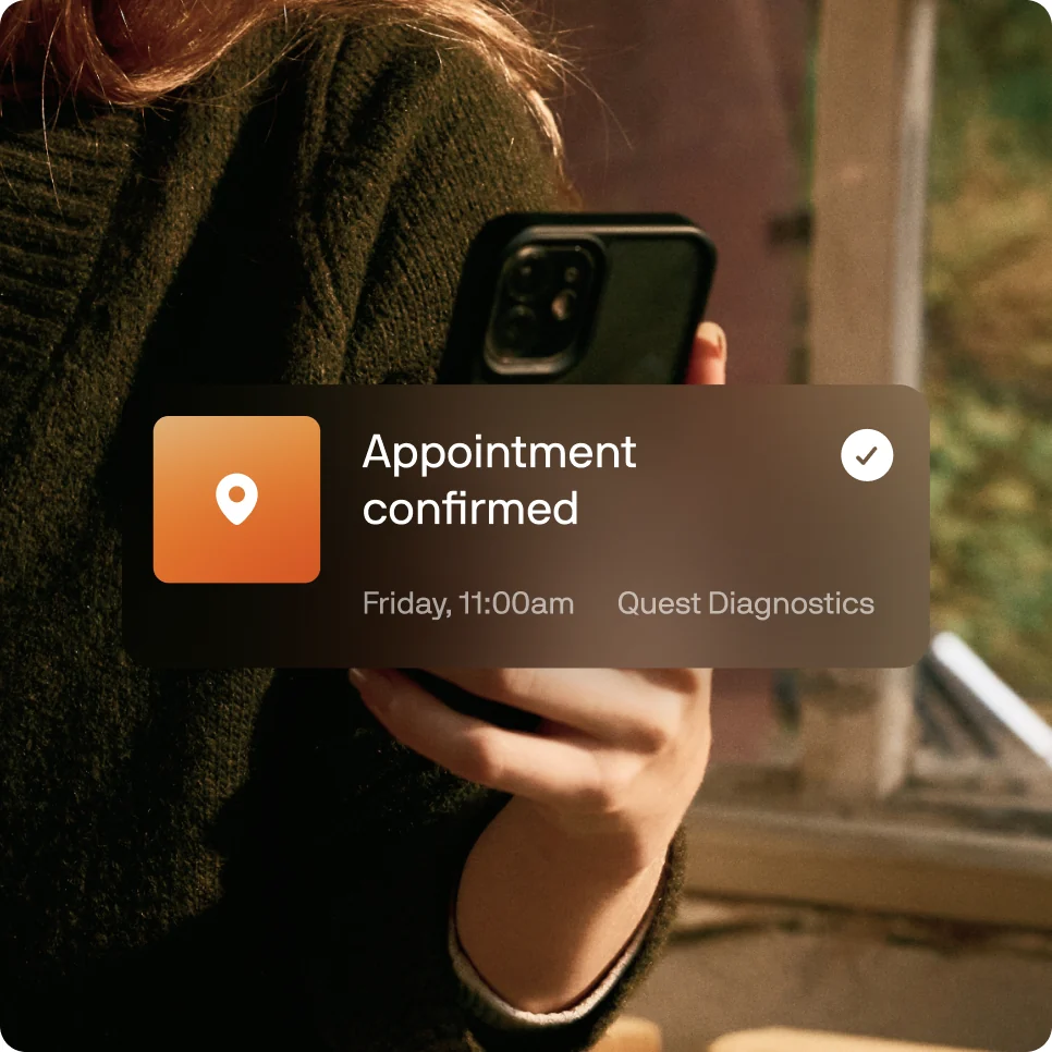 Appointment confirmed in the Superpower app
