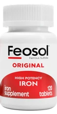 Feosol Original iron supplement bottle