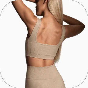 Woman in training wear