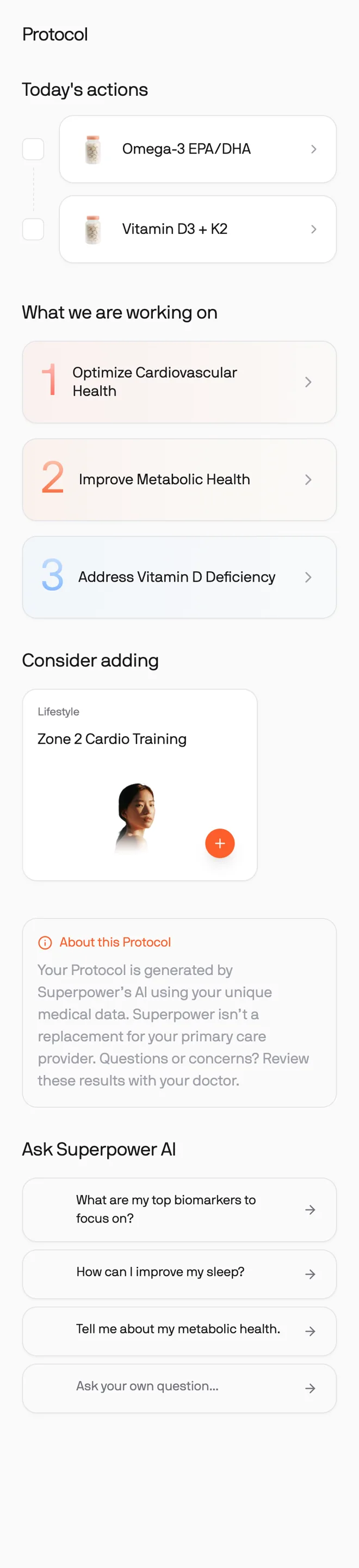 Superpower app screen