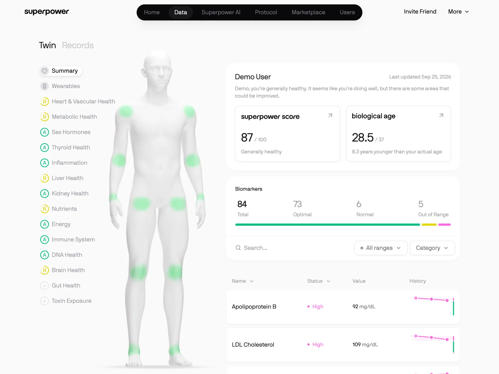 Superpower app, your data