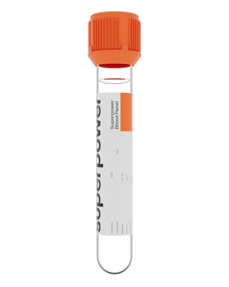 Superpower blood panel collection tube