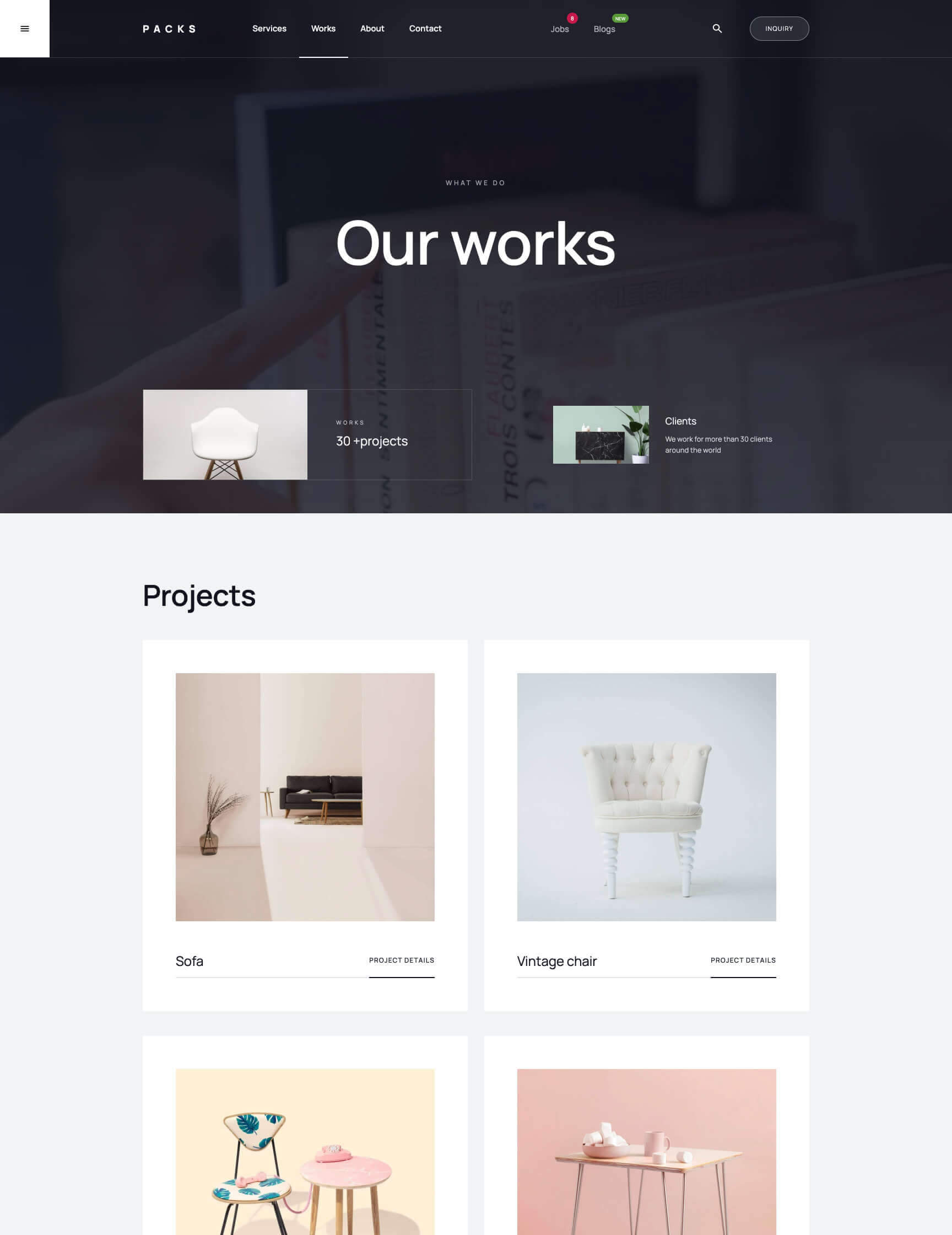 UI kit Webflow template webpage Packs