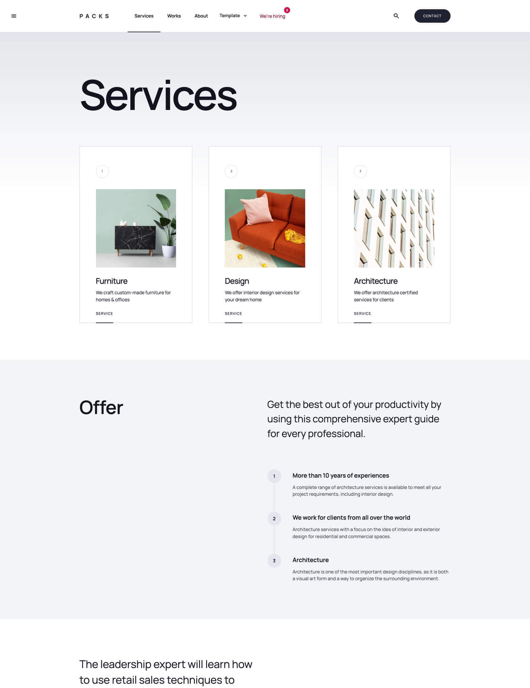 UI kit Webflow template webpage Packs