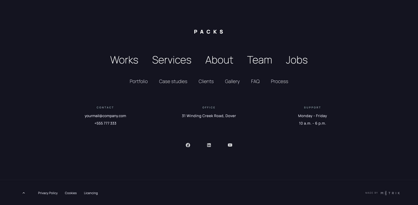 UI kit Webflow template Packs