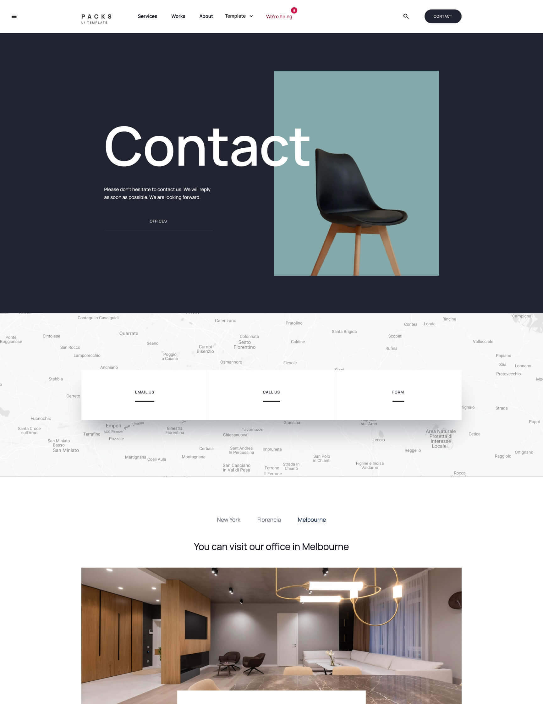 UI kit Webflow template webpage Packs