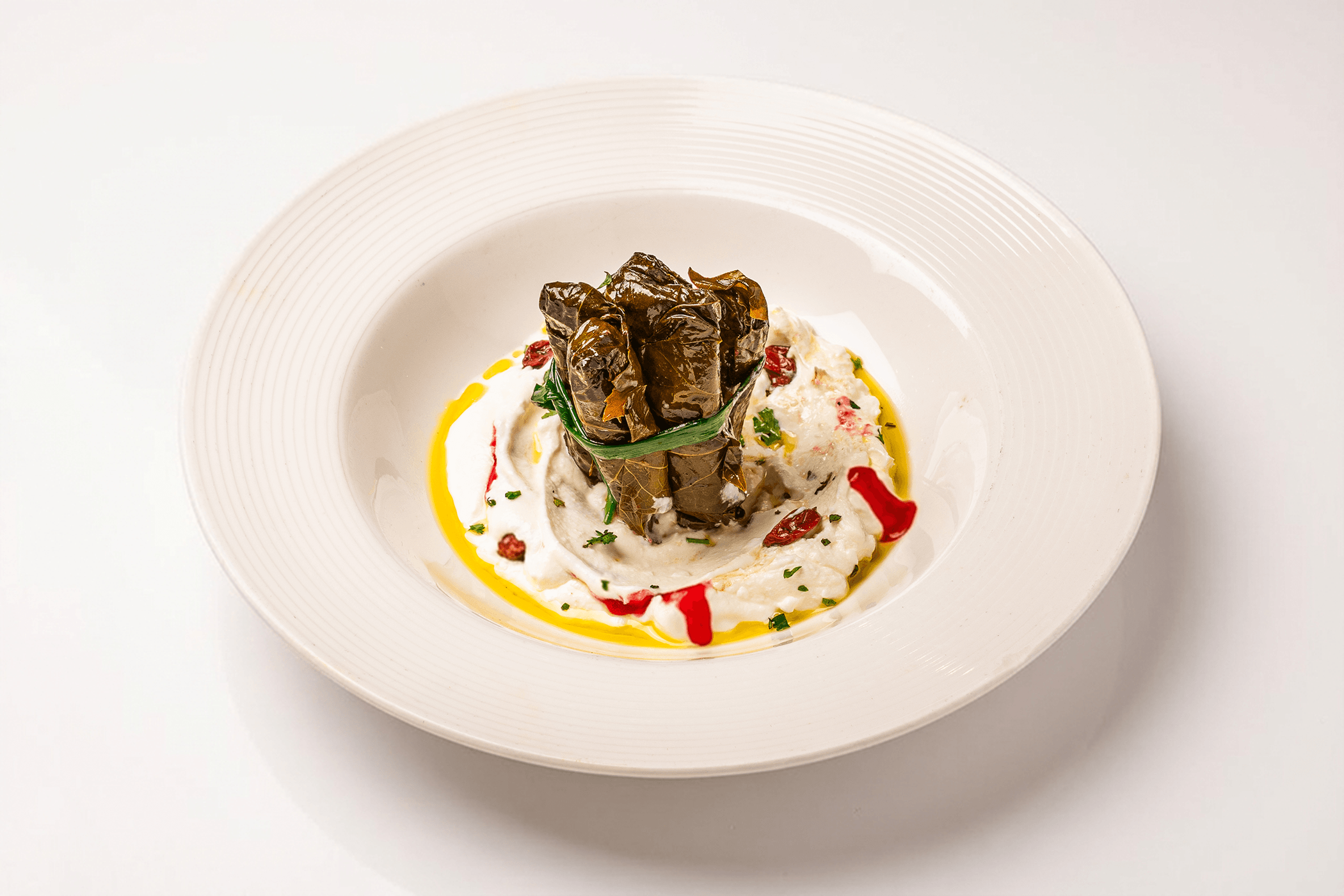 Stuffed Grape Leaves with Sour Cherries