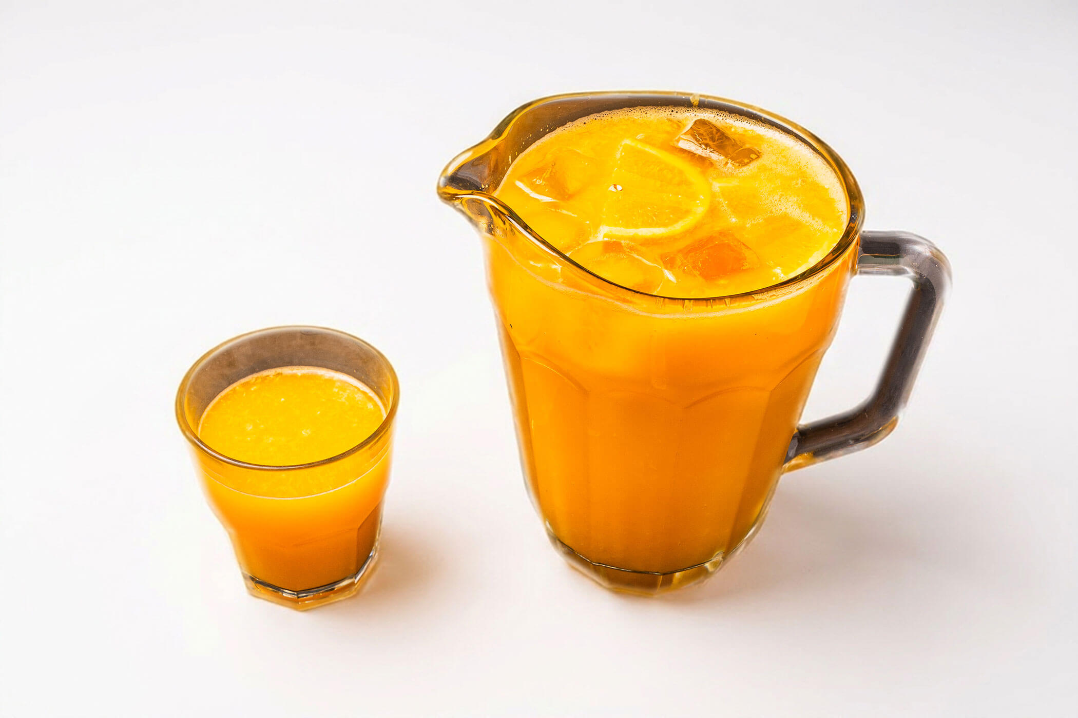 Homemade Orange Juice in a Jug