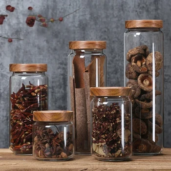 Herbs Glass Containers