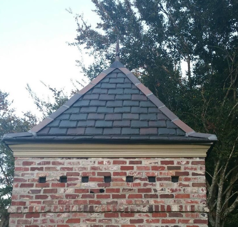 Brava Old World Slate roof, Atlantic color