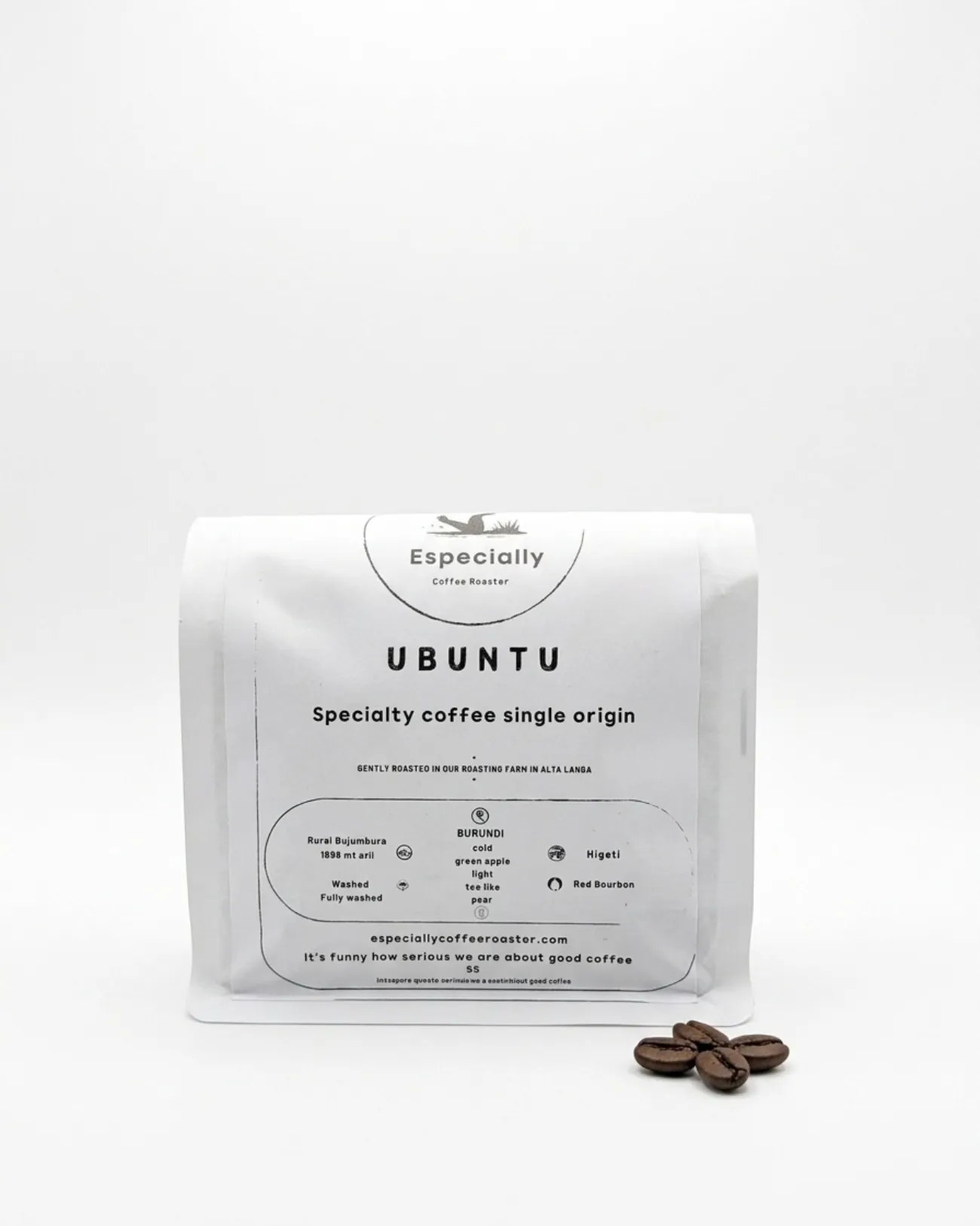 Paquet de café de ESPECIALLY Ubuntu, café de spécialité de Burundi, 250g