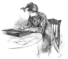 Lady Writing on paper