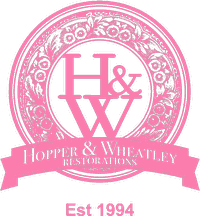 Hopper & Wheatley branding logo in navbar