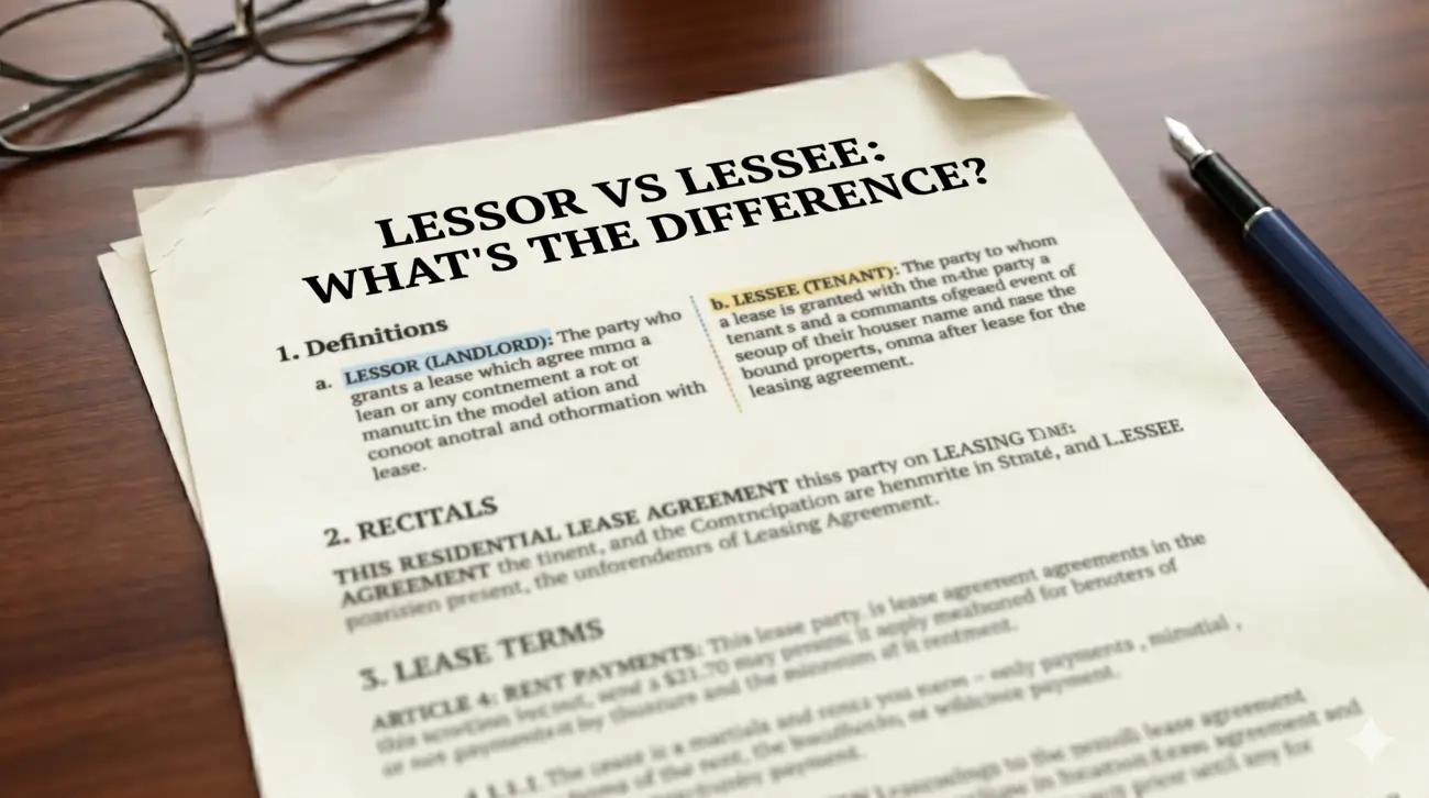 Lessor vs Lessee: What’s the Difference?