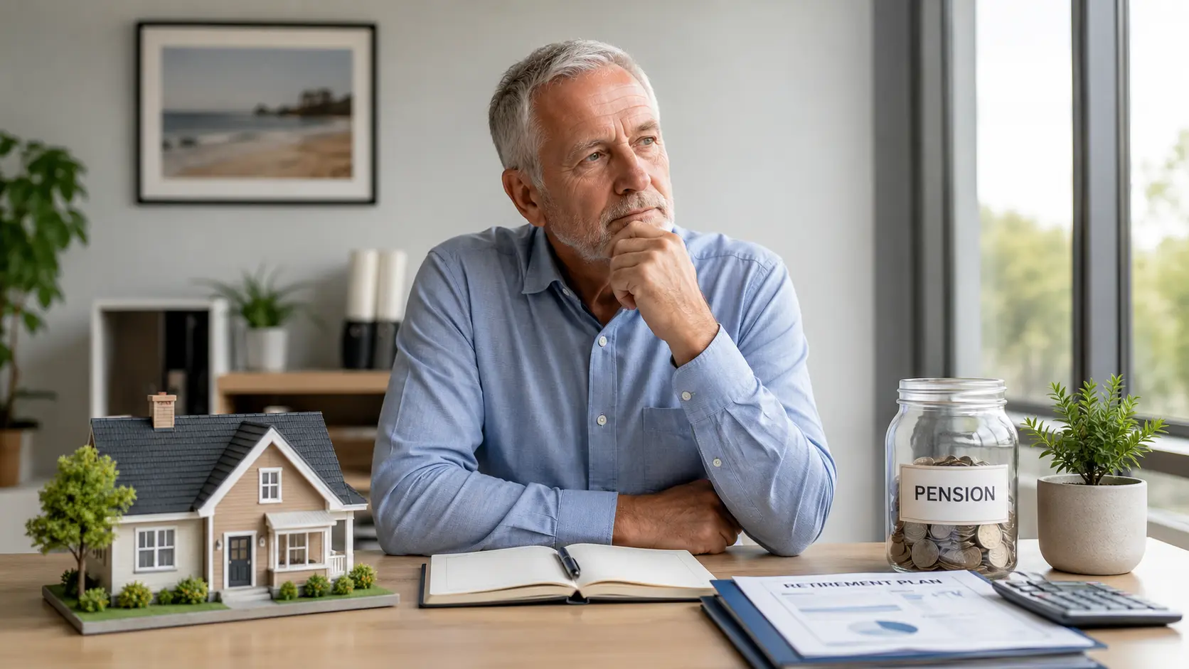 Pensioner thinking about putting his money in a pension or investment property