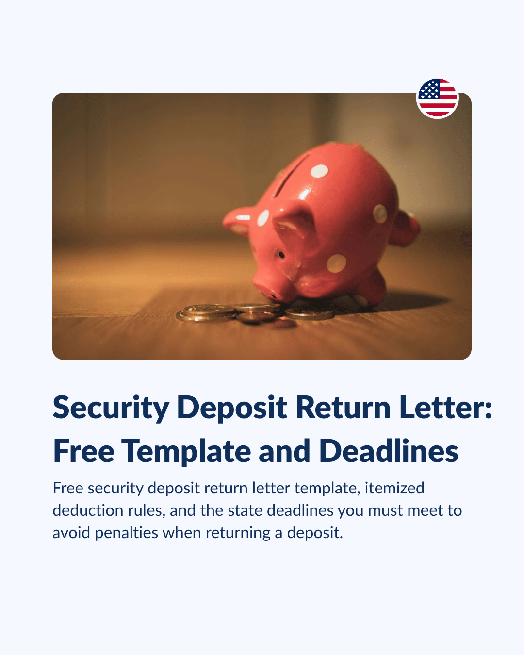 Security Deposit Return Letter: free template and deadlines