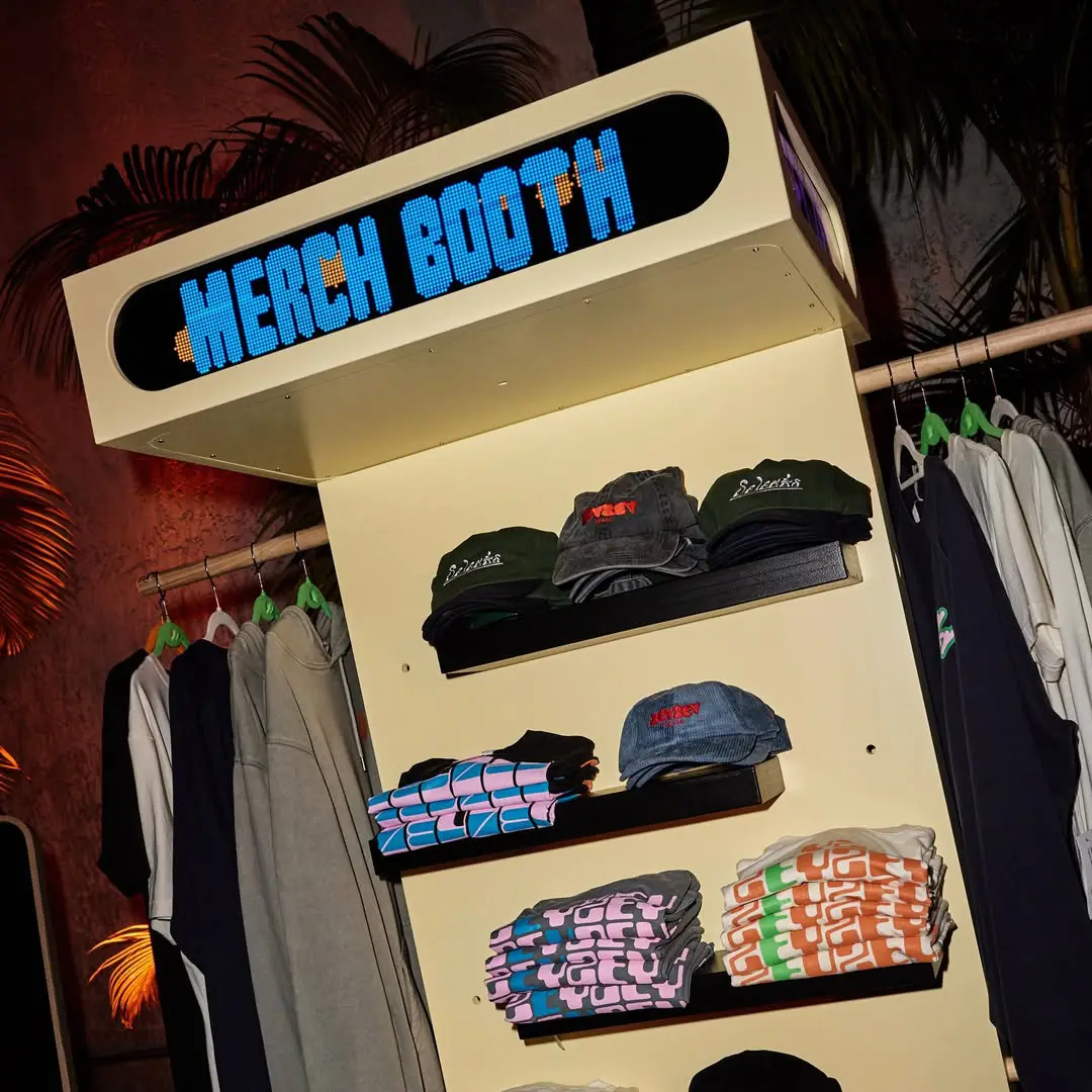 ZeyZey Miami LED Matrix Merch Wall
