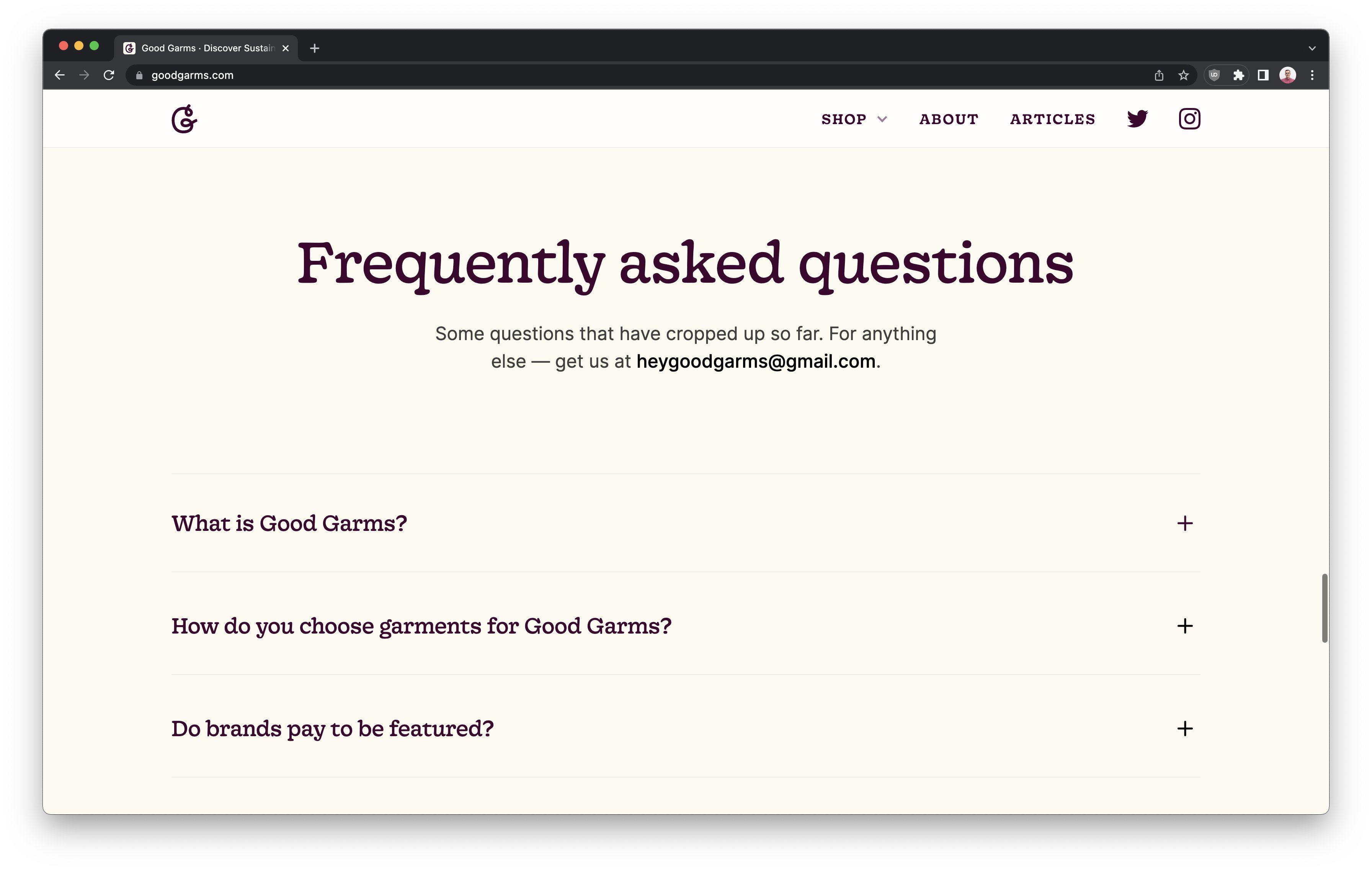 Showing some frequently asked questions