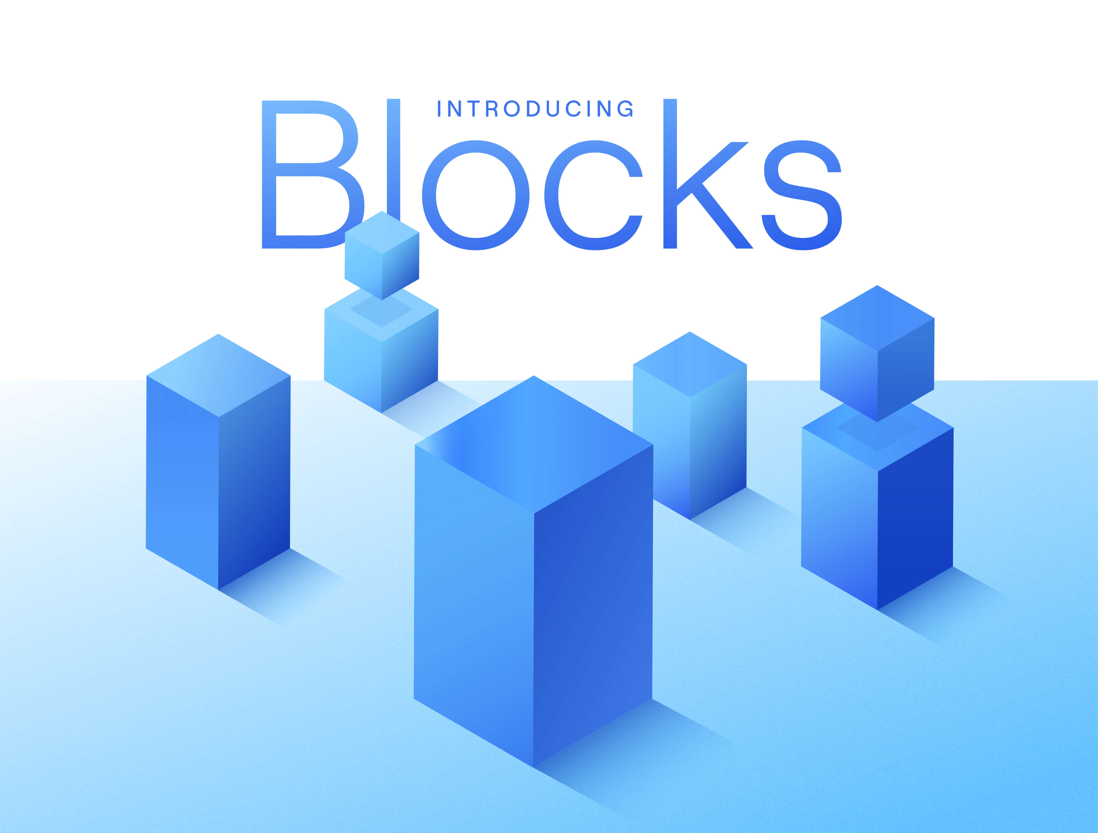 Our building blocks for the visual world of Falcon, quite literally. Derived from our brand thought - Built to build with